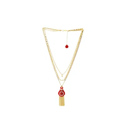 Gissa Bicalho Women's Acrylic Handmade Necklace Ytu Pink