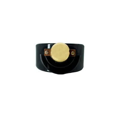 Gissa Bicalho Women's Black / Gold Bracelet Pupile Smoked