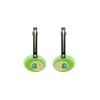 Gissa Bicalho Women's Black / Green Acrylic Handmade Earring Orbits Long Green In Multi