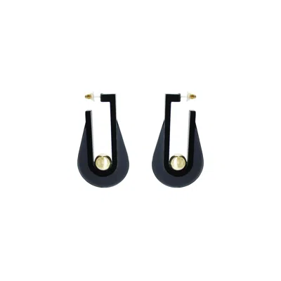 Gissa Bicalho Women's Black / Grey Earring Yoyo Smoked In Multi