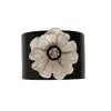 Gissa Bicalho Women's Black / Neutrals Handmade Acrylic Bracelet Pick Up Camelia In Black