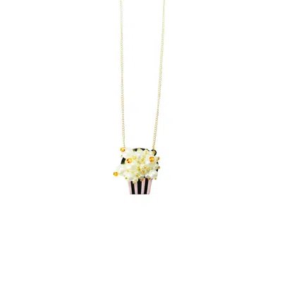 Gissa Bicalho Women's Black / Pink Acrylic Handmade Necklace Pop Up Black In Multi