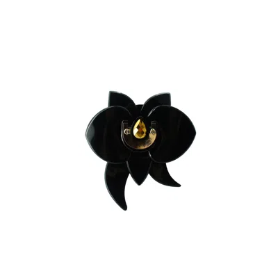 Gissa Bicalho Women's Brooch Orchid Black