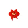 Gissa Bicalho Women's Brooch Orchid Red