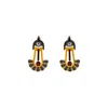 Gissa Bicalho Women's Brown Handmade Acrylic Earring Dandelion - Chocolate In Multi