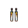 Gissa Bicalho Women's Brown Handmade Acrylic Earring Long Deco Rectangular Cut Stone Caramel Granite
