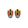 Gissa Bicalho Women's Brown Handmade Acrylic Earring S Stone Rhinestones Mustard In Multi
