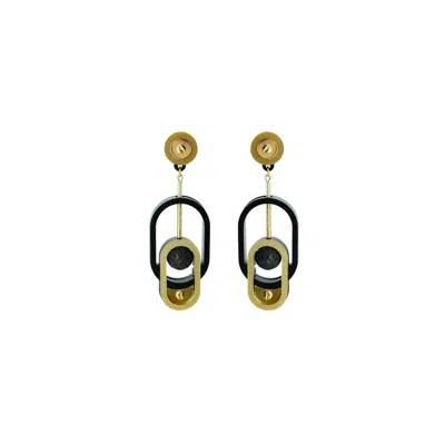 Gissa Bicalho Women's Earring Intersection Black