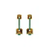 Gissa Bicalho Women's Earring Long Trapeze Green In Gold