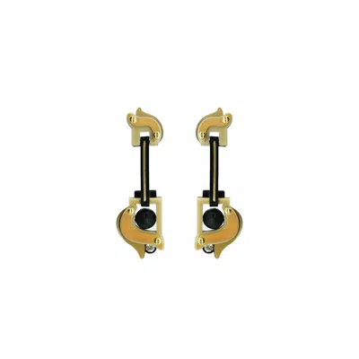 Gissa Bicalho Women's Earring Pendant Petals Black