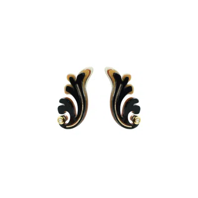 Gissa Bicalho Women's Earring Rosebush Black