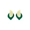 Gissa Bicalho Women's Earring Short Organic E Green