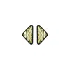 Gissa Bicalho Women's Gold / Black Handmade Acrylic Earring Dune Triangle