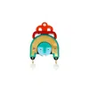Gissa Bicalho Women's Green Acrylic Handmade Brooch Ixchel - Turquoise In Multi