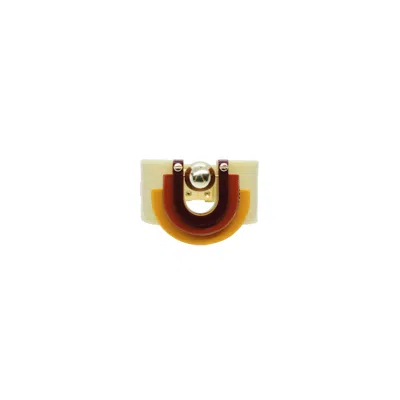 Gissa Bicalho Women's Handmade Acrylic Bracelet Craft Verner - Cinnamon In Gold