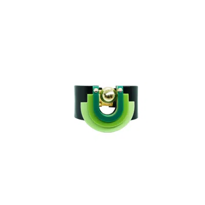 Gissa Bicalho Women's Handmade Acrylic Bracelet Craft Verner - Green