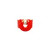 Gissa Bicalho Women's Handmade Acrylic Bracelet Craft Verner - Red