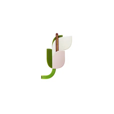 Gissa Bicalho Women's Handmade Acrylic Brooch Anthurium / Candy Pink