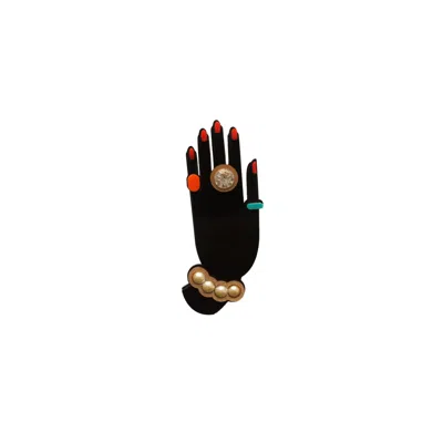 Gissa Bicalho Women's Handmade Acrylic Brooch Hand Black