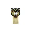 Gissa Bicalho Women's Handmade Acrylic Brooch Tiger - Brown