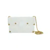 Gissa Bicalho Women's Handmade Acrylic Clutch Rose And Thorns White In White