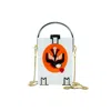 Gissa Bicalho Women's Handmade Acrylic Clutch Swallow - Yellow & Orange In Orange