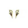 Gissa Bicalho Women's Handmade Acrylic Earring Butterfly - Neutrals