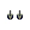 Gissa Bicalho Women's Handmade Acrylic Earring Deco Azofi - Blue In Blue