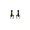 Gissa Bicalho Women's Handmade Acrylic Earring Deco Round Stone Pale Green In Green