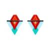 Gissa Bicalho Women's Handmade Acrylic Earring Kuntur P / Turquoise Green