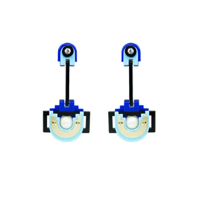 Gissa Bicalho Women's Handmade Acrylic Earring Long Maya / Blue
