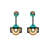 Gissa Bicalho Women's Handmade Acrylic Earring Long Maya / Turquoise Green
