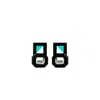 Gissa Bicalho Women's Handmade Acrylic Earring P Deco Octogonal Cut Stone Turquoise