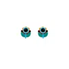 Gissa Bicalho Women's Handmade Acrylic Earring Petunia Small - Orange In Multi