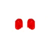 Gissa Bicalho Women's Handmade Acrylic Earring Rosebud - Red