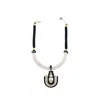 Gissa Bicalho Women's Handmade Acrylic Necklace Chocker Orion - Pink & Purple In Silver