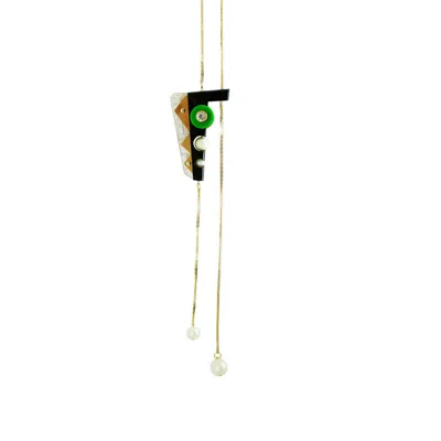 Gissa Bicalho Women's Handmade Acrylic Necklace Inti /nacre