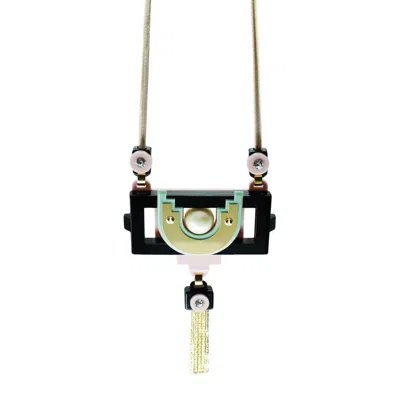 Gissa Bicalho Women's Handmade Acrylic Necklace Maya Pr - Black