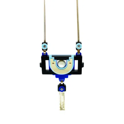 Gissa Bicalho Women's Handmade Acrylic Necklace Maya Pr - Blue