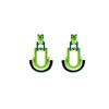 Gissa Bicalho Women's Handmade Earring Acrylic Craft Verner / Green