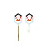 Gissa Bicalho Women's Handmade Earring Geo Fish Orange In Multi