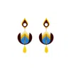 Gissa Bicalho Women's Handmade Earring Iolanda Burgundy