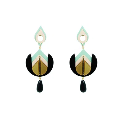 Gissa Bicalho Women's Handmade Earring Iolanda Green