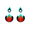 Gissa Bicalho Women's Handmade Earring Iolanda Mod Red