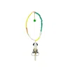 Gissa Bicalho Women's Handmade Necklace Beads And Pendant Octopus Black In Multi