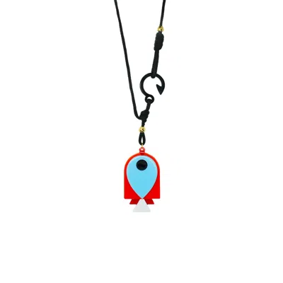 Gissa Bicalho Women's Handmade Necklace Fish Orange