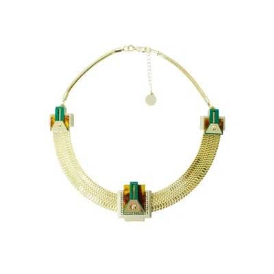 Gissa Bicalho Women's Necklace Trapezes Green