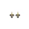 Gissa Bicalho Women's Neutrals Acrylic Handmade Earring Araci Kahki In Gold