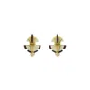 Gissa Bicalho Women's Neutrals Acrylic Handmade Earring Buriti Kahki In Multi