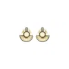 Gissa Bicalho Women's Neutrals Acrylic Handmade Earring Jaci Kahki In Green